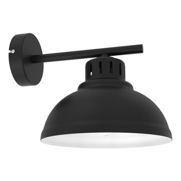 Wandlamp SVEN 1xE27/15W/230V zwart