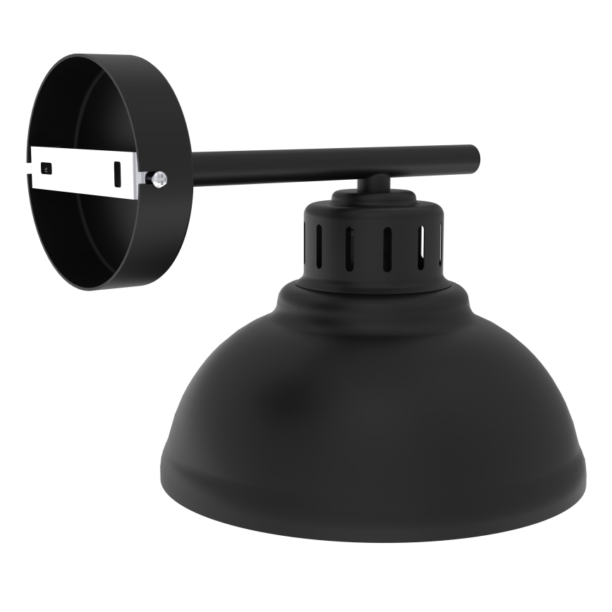 Wandlamp SVEN 1xE27/15W/230V zwart