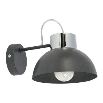 Wandlamp TEDI 1xE27/60W/230V antraciet/glanzend chroom
