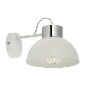 Wandlamp TEDI 1xE27/60W/230V wit/glanzend chroom