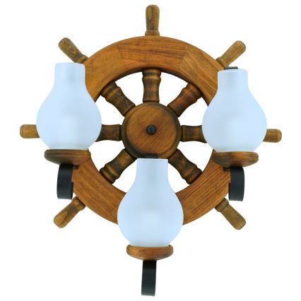 Wandlamp TIMONA 3xE14/40W/230V beuken - FSC gecertificeerd