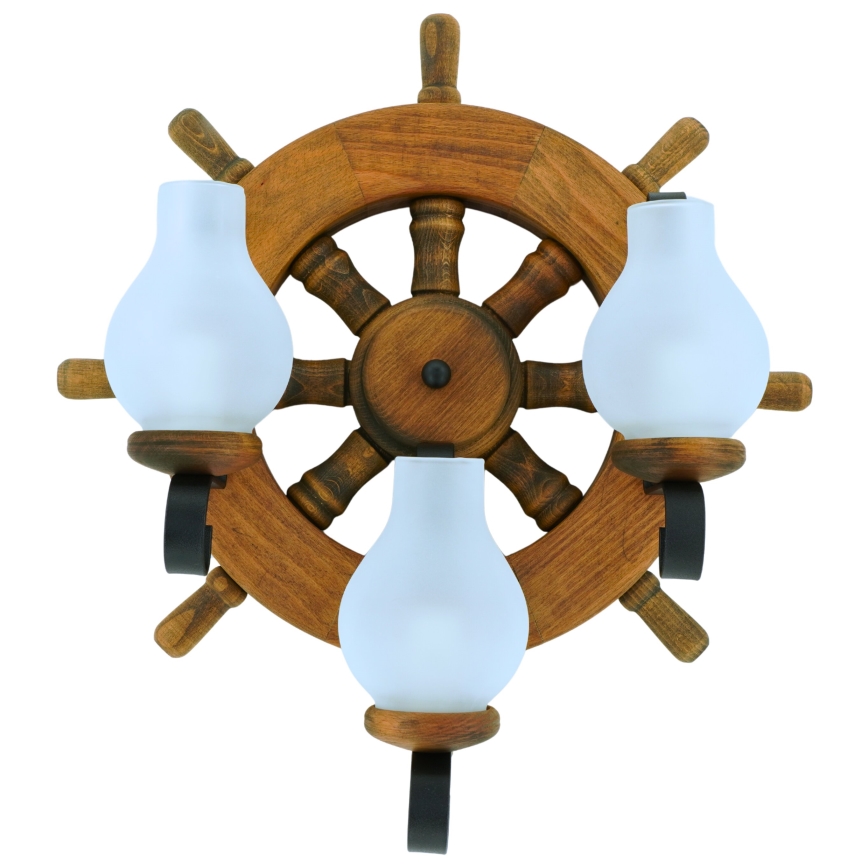 Wandlamp TIMONA 3xE14/40W/230V beuken - FSC gecertificeerd