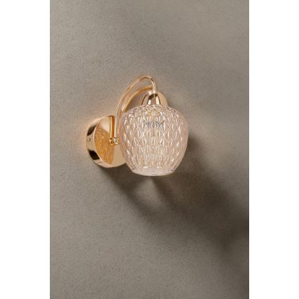 Wandlamp TOBIAS 1xE27/40W/230V Roségoud