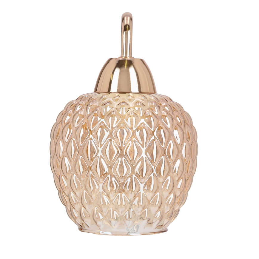 Wandlamp TOBIAS 1xE27/40W/230V Roségoud