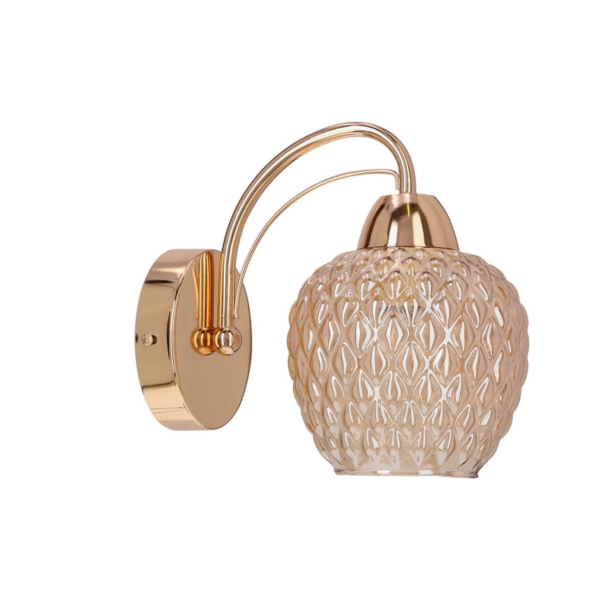 Wandlamp TOBIAS 1xE27/40W/230V Roségoud