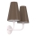 Wandlamp TORTOLA 2xE14/15W/230V bruin/crème