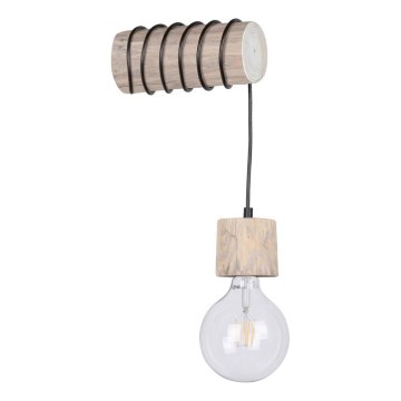 Wandlamp TRABO 1xE27/60W/230V dennenhout