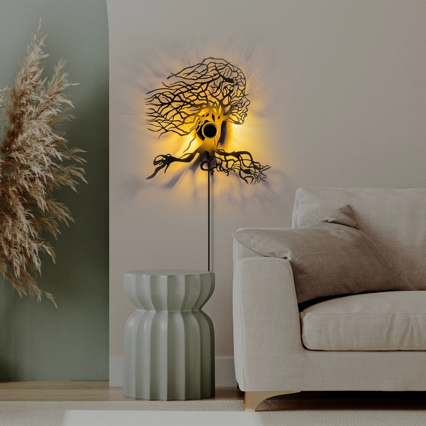 Wandlamp TREE WOMAN 1xE27/40W/230V zwart