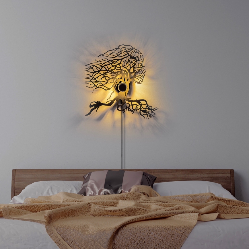 Wandlamp TREE WOMAN 1xE27/40W/230V zwart