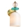 Wandlamp TROPEA 1xE27/15W/230V goud/rookroze/blauw/wit