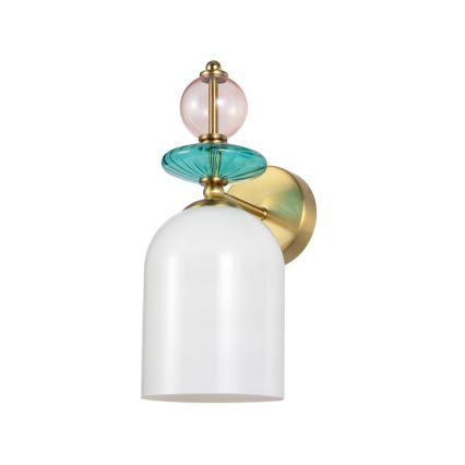 Wandlamp TROPEA 1xE27/15W/230V goud/rookroze/blauw/wit