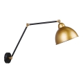 Wandlamp TRUCK 1xE27/40W/230V goud/zwart