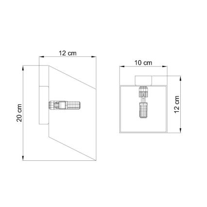 Wandlamp TUNNEL 1xG9/40W/230V