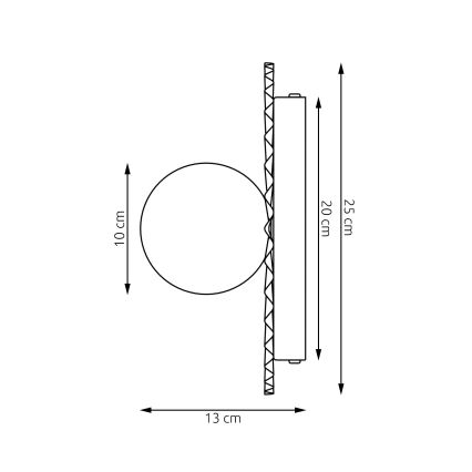 Wandlamp UMBRA 1xG9/8W/230V zwart