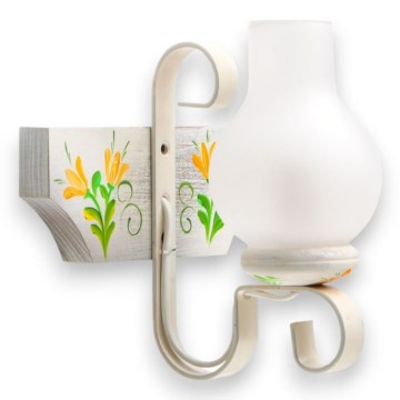 Wandlamp VELA 1xE14/40W/230V beuken/crème - FSC gecertificeerd