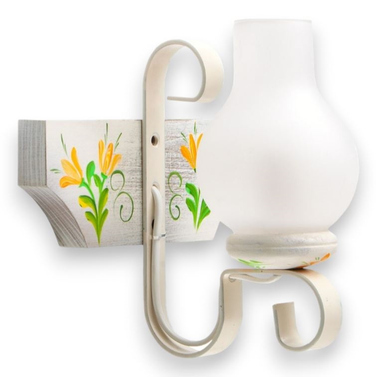 Wandlamp VELA 1xE14/40W/230V beuken/crème - FSC gecertificeerd