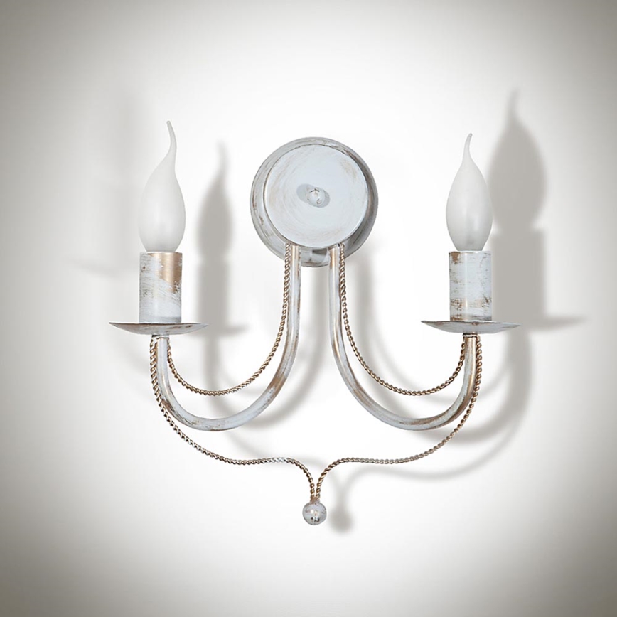 Wandlamp VERSA 2xE14/40W/230V wit 29 cm