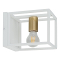 Wandlamp VIGO 1xE27/60W/230V wit/goud