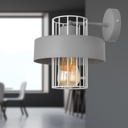 Wandlamp VOLTA 1xE27/15W/230V grijs