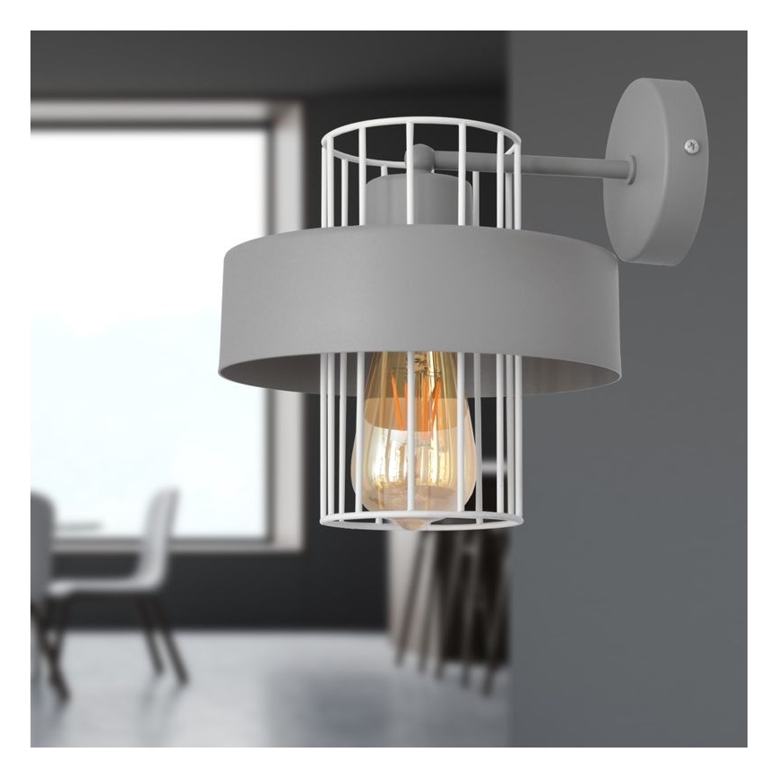 Wandlamp VOLTA 1xE27/15W/230V grijs