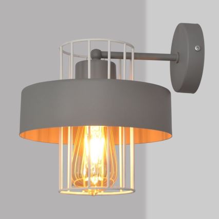 Wandlamp VOLTA 1xE27/15W/230V grijs