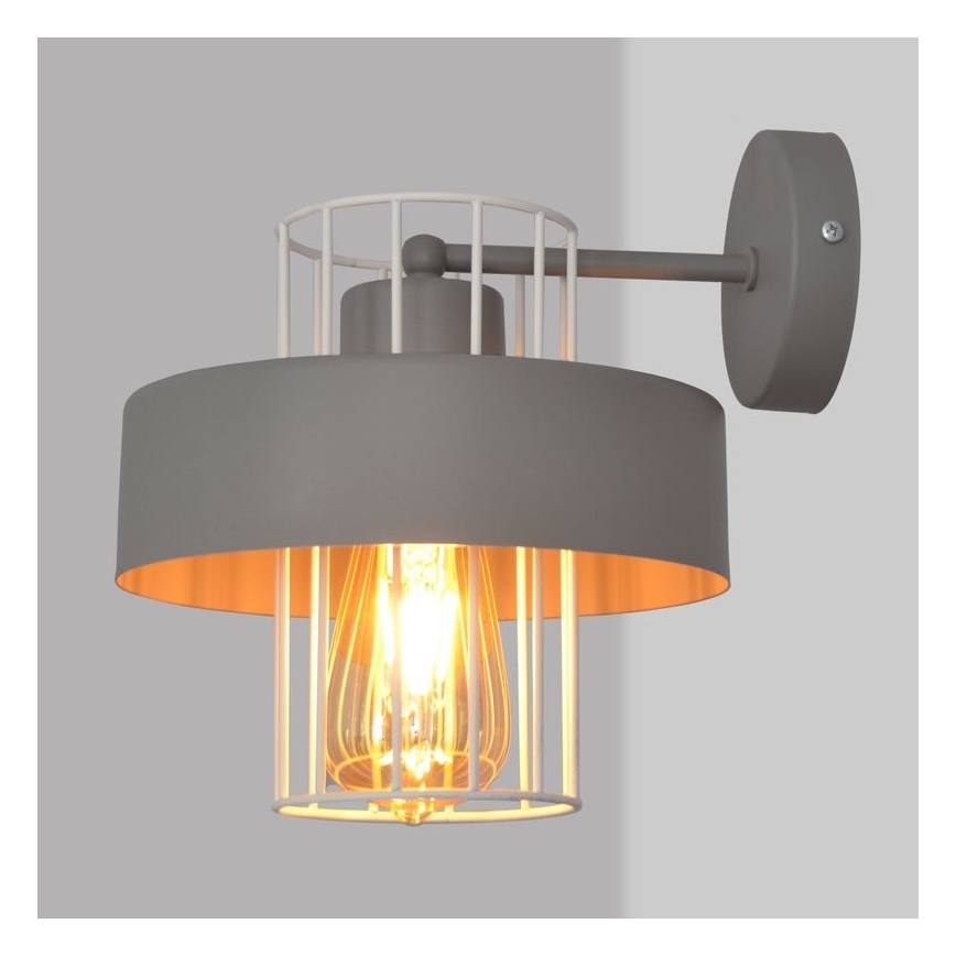 Wandlamp VOLTA 1xE27/15W/230V grijs