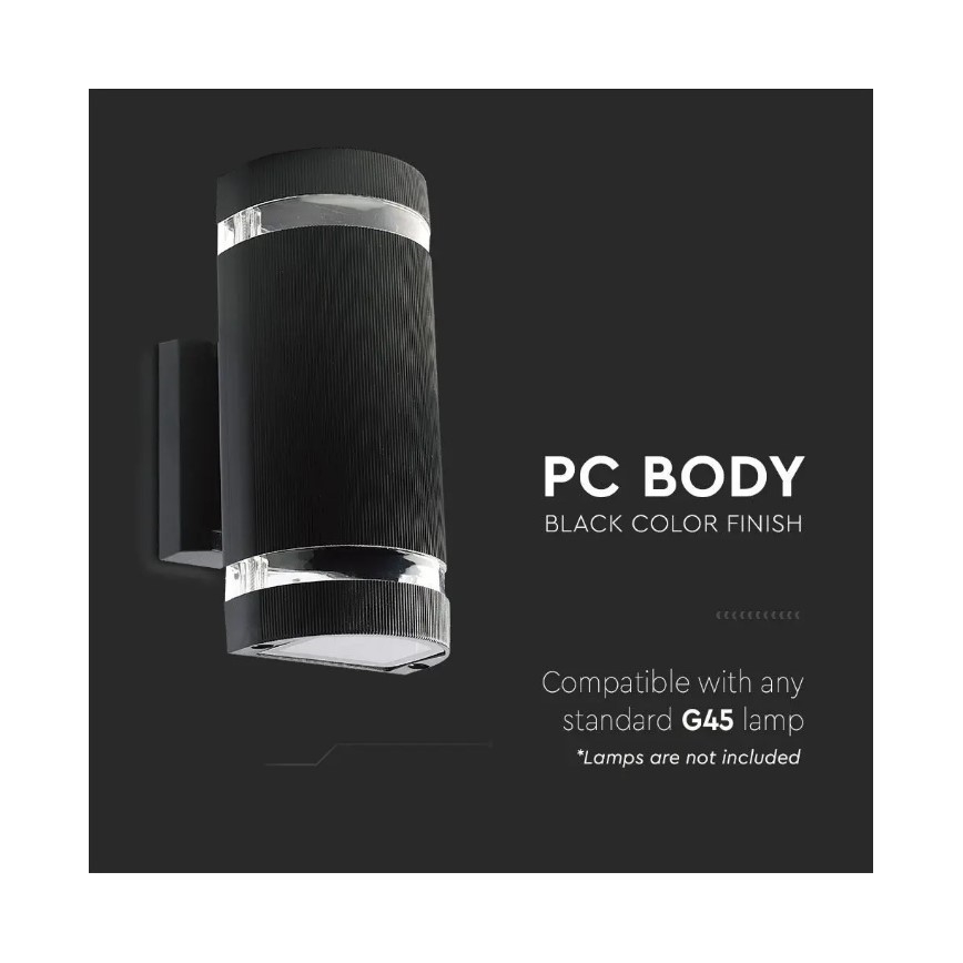 Wandlamp voor Buiten 2xE27/60W/230V IP44