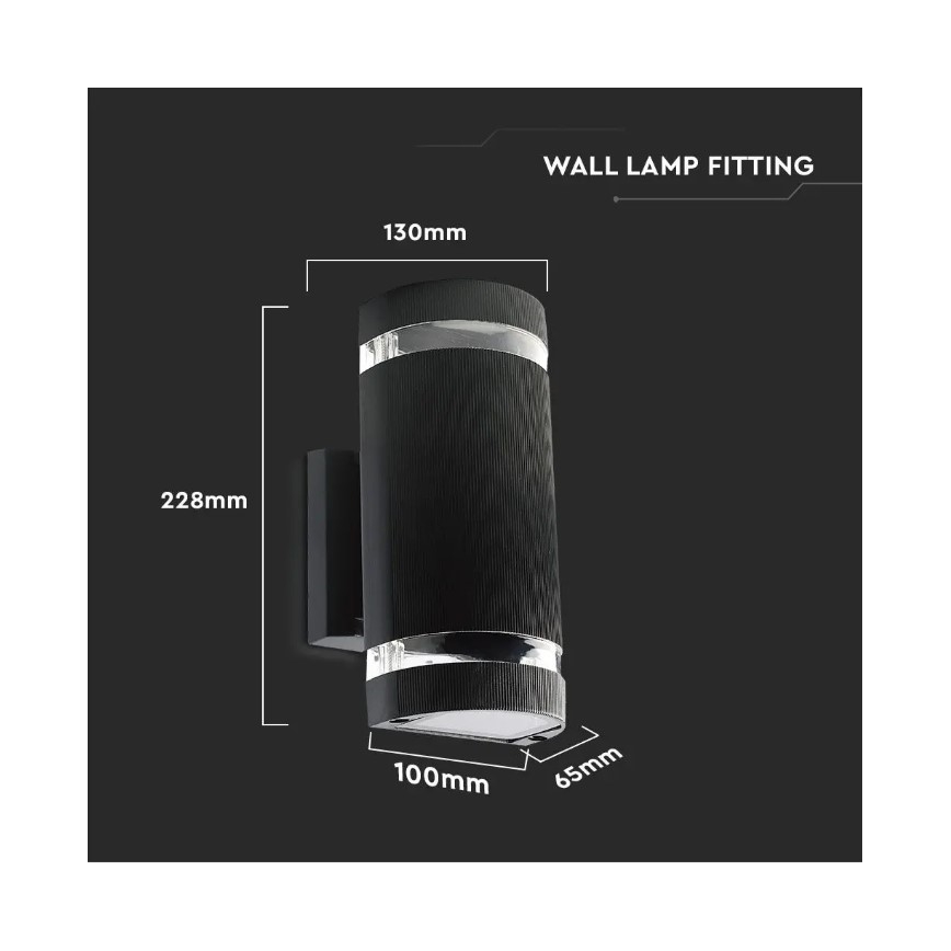 Wandlamp voor Buiten 2xE27/60W/230V IP44