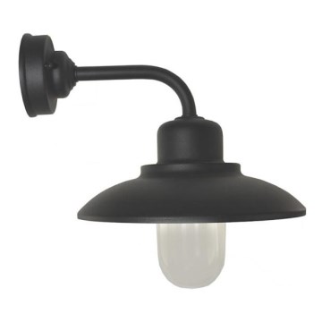 Wandlamp voor buiten BARD 1xE27/60W/230V IP44 zwart