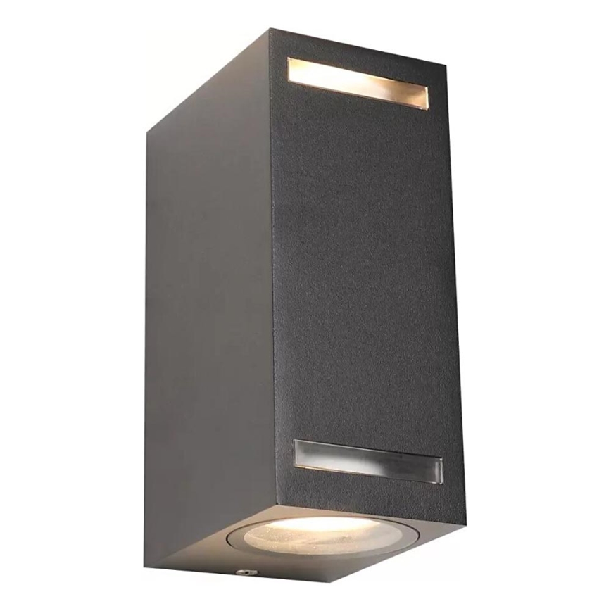 Wandlamp voor buiten FAVEIRA 2xGU10/7W/230V IP44 antraciet