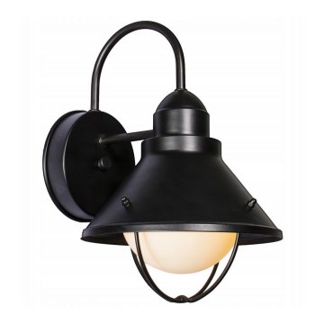 Wandlamp voor buiten LAVINA 1xE27/60W/230V IP44 zwart