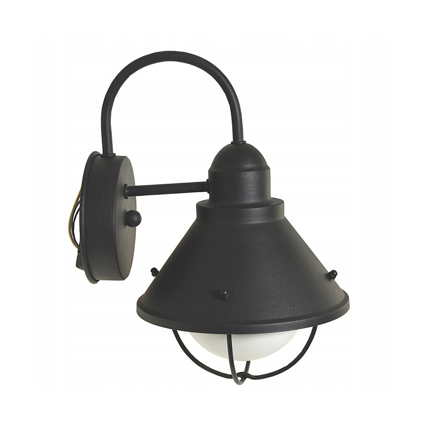 Wandlamp voor buiten LAVINA 1xE27/60W/230V IP44 zwart
