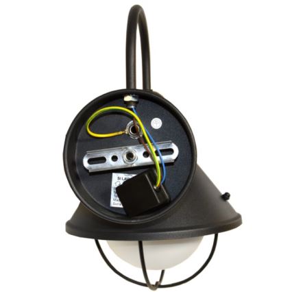 Wandlamp voor buiten LAVINA 1xE27/60W/230V IP44 zwart