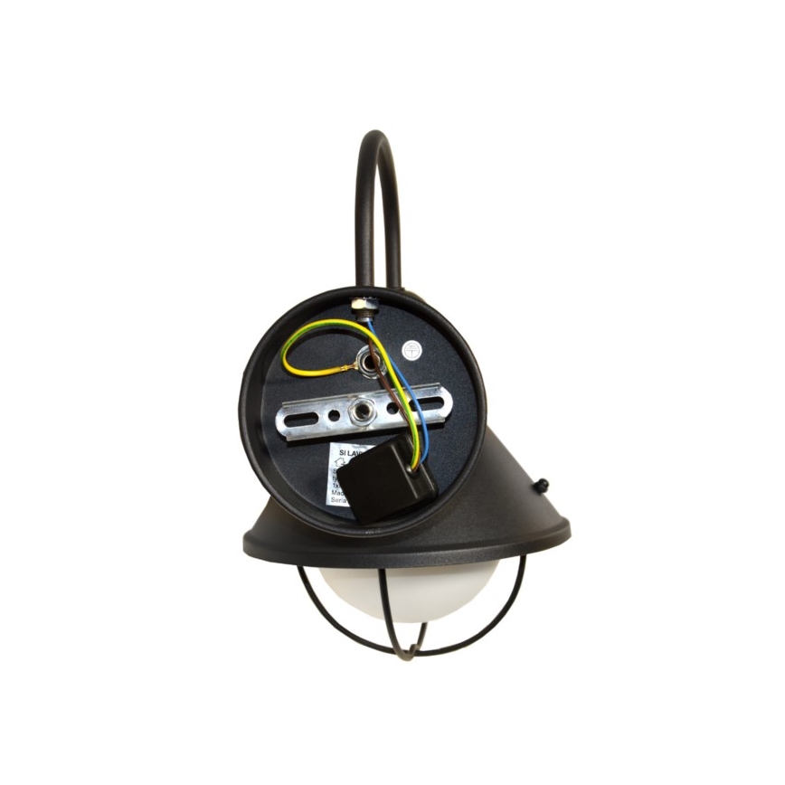 Wandlamp voor buiten LAVINA 1xE27/60W/230V IP44 zwart