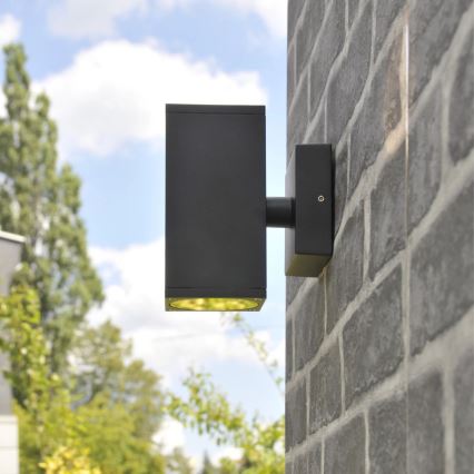 Wandlamp voor buiten MORRIS 2xGU10/35W/230V IP54