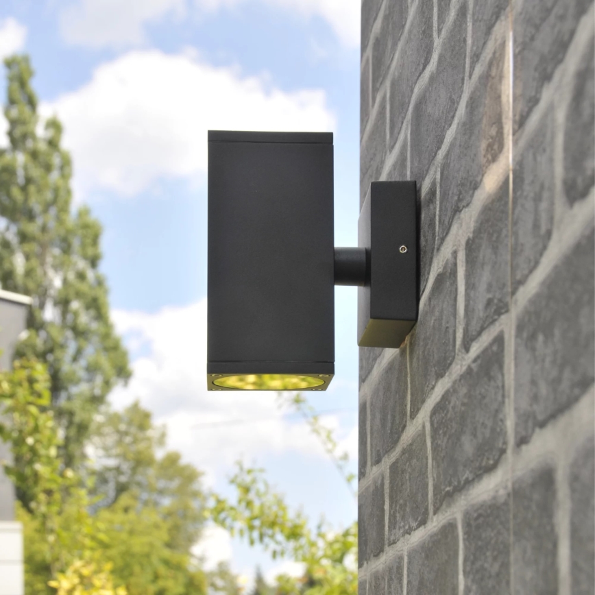 Wandlamp voor buiten MORRIS 2xGU10/35W/230V IP54