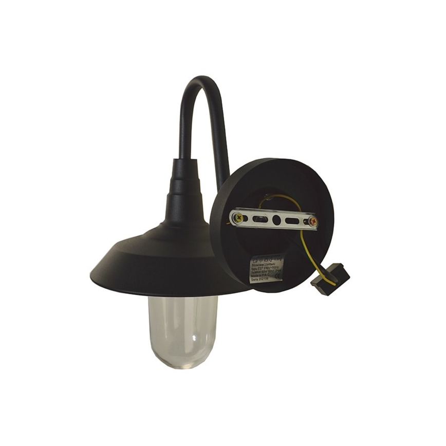 Wandlamp voor buiten NILDA 1xE27/60W/230V IP44 zwart