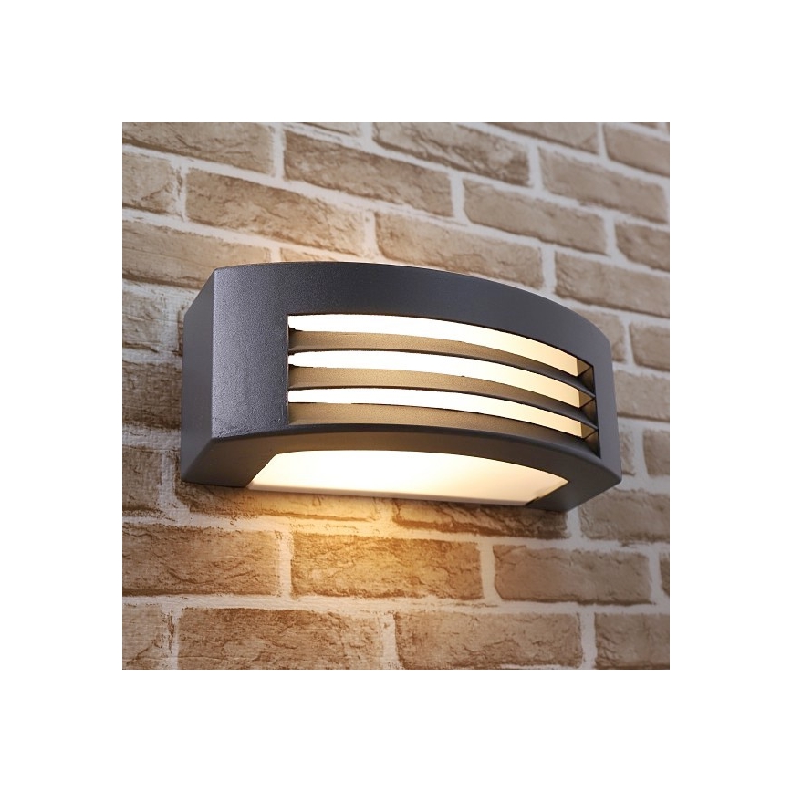 Wandlamp voor buiten OLIANA 1xE27/60W/230V IP54 antraciet