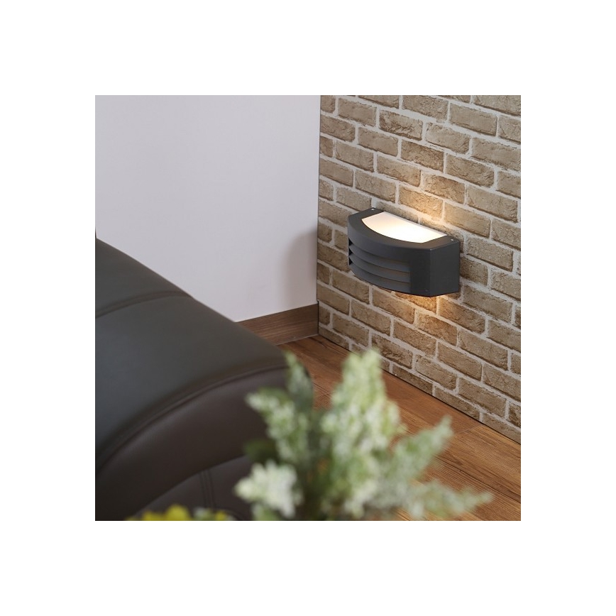 Wandlamp voor buiten OLIANA 1xE27/60W/230V IP54 antraciet