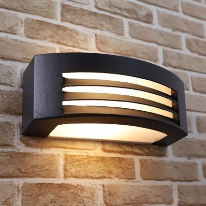 Wandlamp voor buiten OLIANA 1xE27/60W/230V IP54 zwart