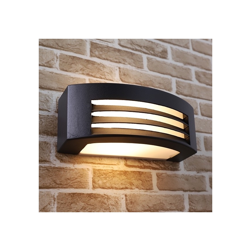 Wandlamp voor buiten OLIANA 1xE27/60W/230V IP54 zwart