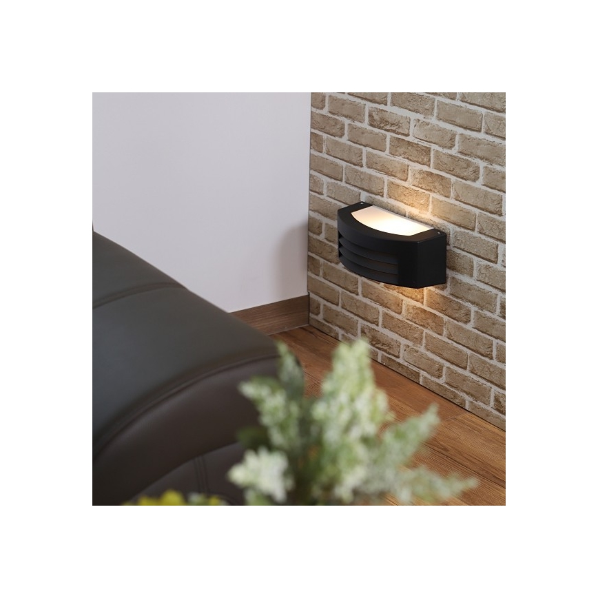 Wandlamp voor buiten OLIANA 1xE27/60W/230V IP54 zwart