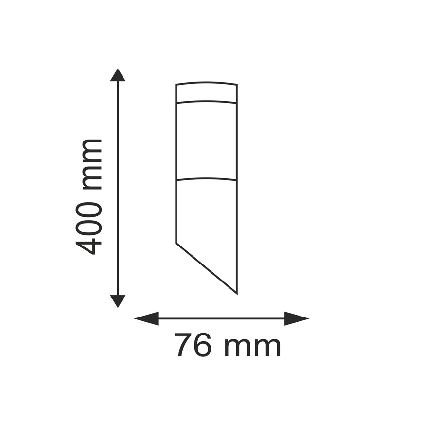 Wandlamp voor buiten OSLO 1xE27/10W/230V IP44