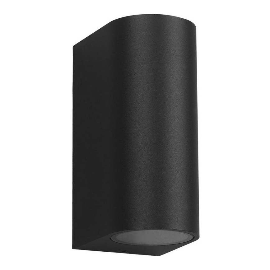 Wandlamp voor buiten OVALIS 2xGU10/35W/230V IP44 zwart
