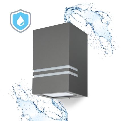 Wandlamp voor buiten QUAZAR 1x GU10 / 11W / 230V IP44