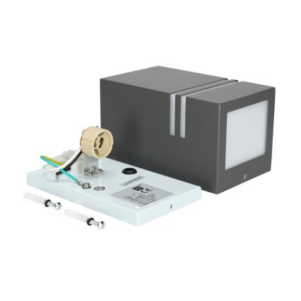 Wandlamp voor buiten QUAZAR 1x GU10 / 11W / 230V IP44