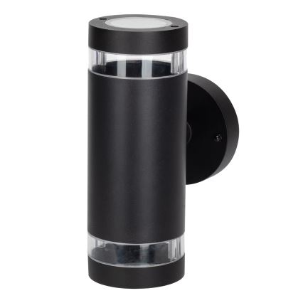Wandlamp voor buiten RINO 2xGU10/12W/230V IP54 zwart
