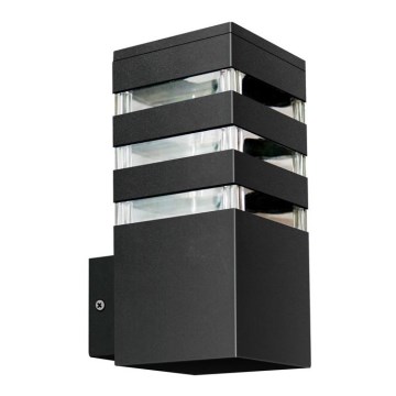 Wandlamp voor buiten TEKSAS 1xE27/12W/230V IP44 antraciet