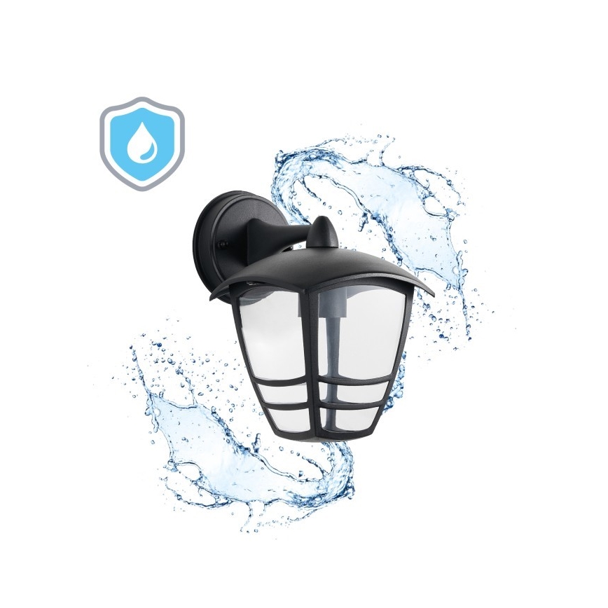 Wandlamp voor buiten TEVIO KD 1xE27/60W/230V IP54 zwart