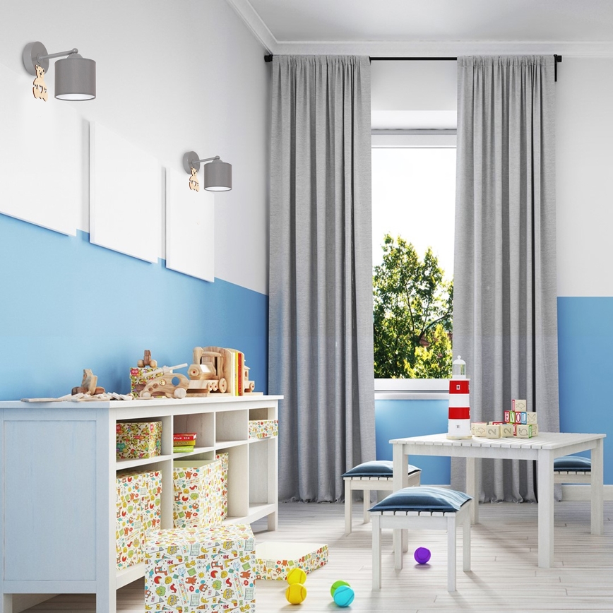 Wandlamp voor kinderen BEAR 1xE27/60W/230V
